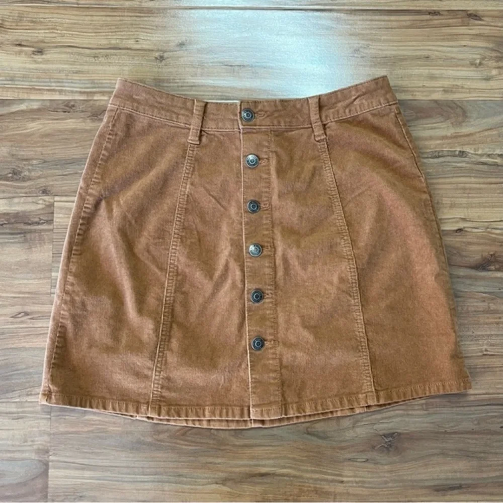 YMI Jeans Brown Corduroy Button Front Mini Skirt Juniors Size‎ 9/29